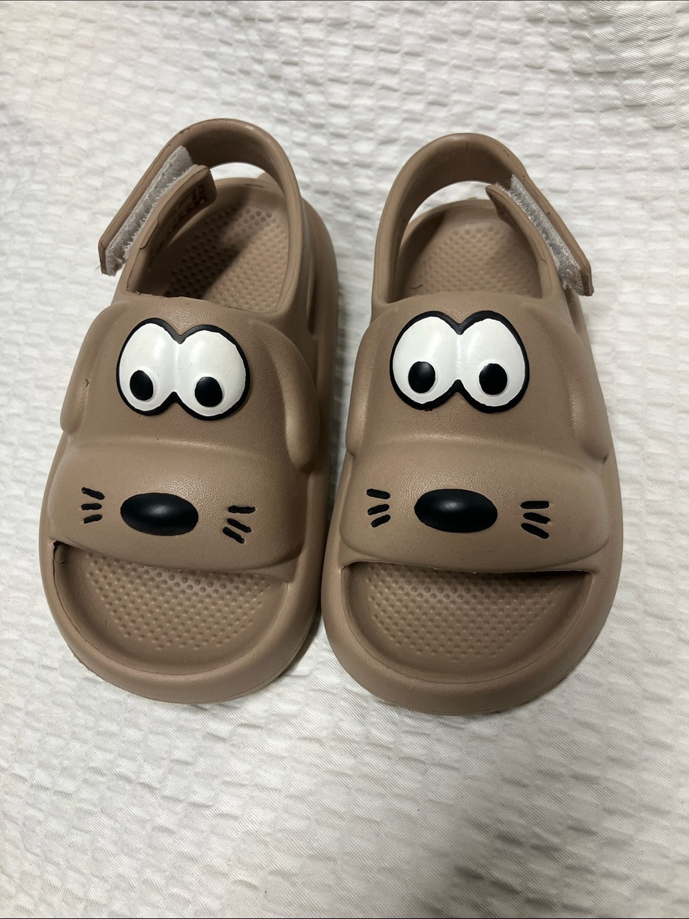 wonder nation Kids Tan Character Sandals with Velcro